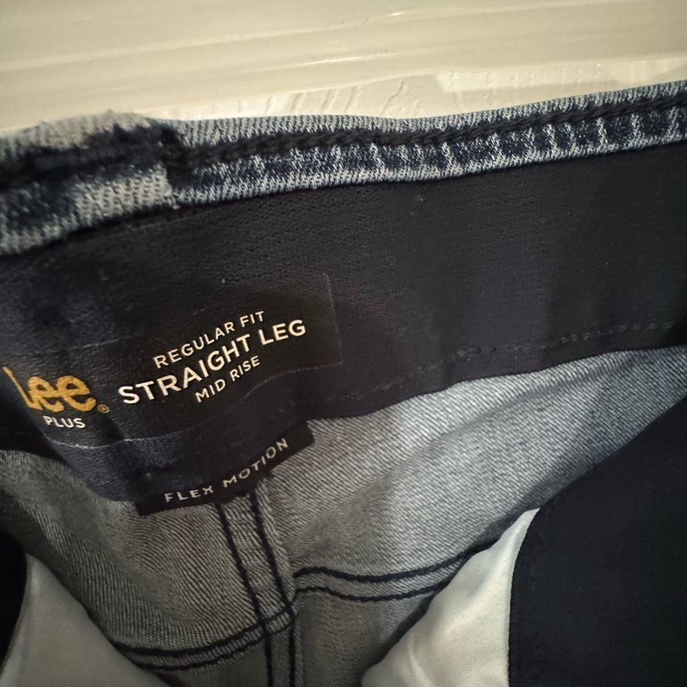 Classic lee stretch Blue Straight Leg Jeans 20w - Picture 4 of 7
